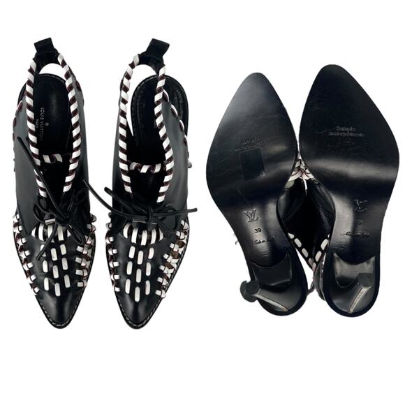 Louis Vuitton Whipstitch Leather Heels - Picture 5 of 7